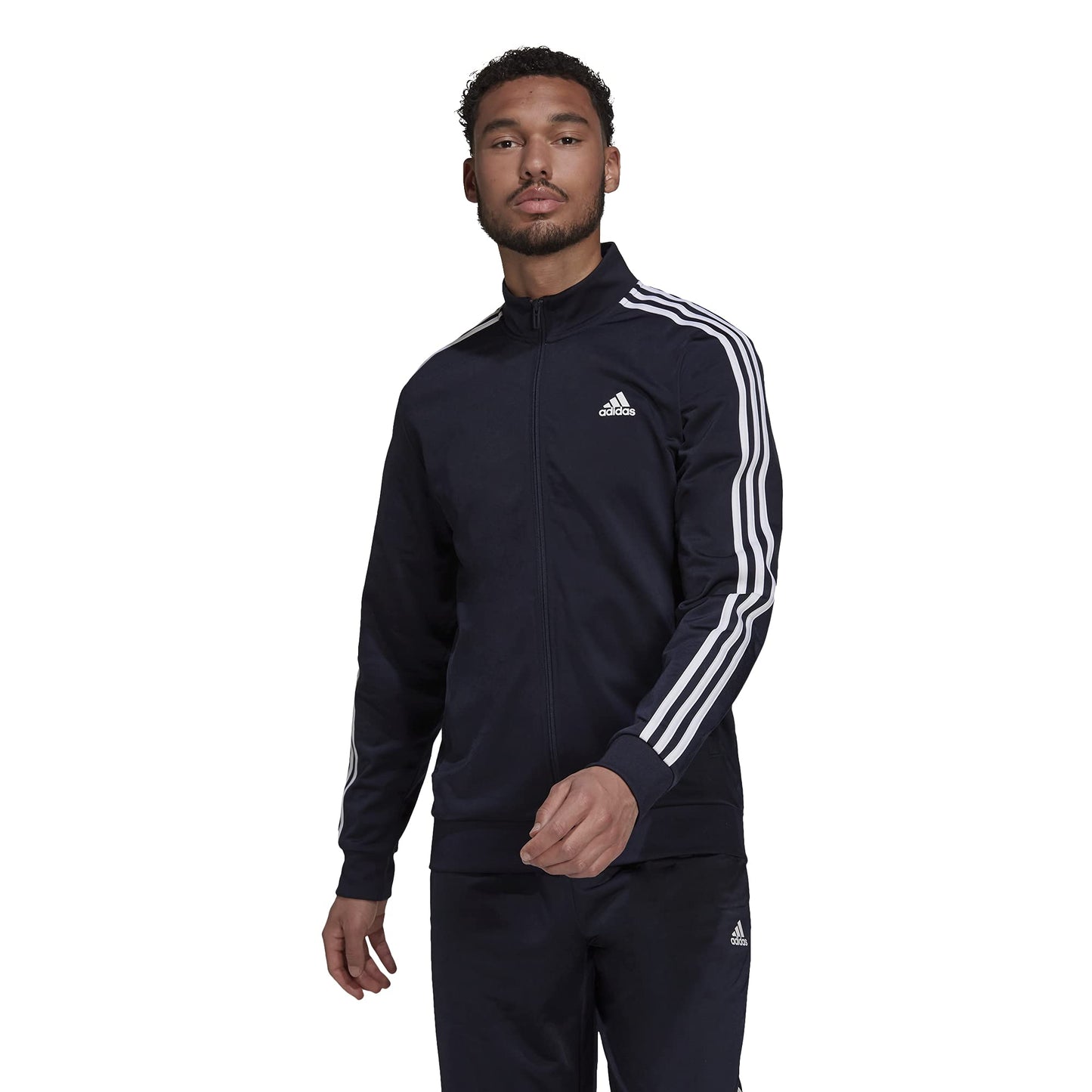 Men's Essentials Warm-Up 3-Stripes Track Top