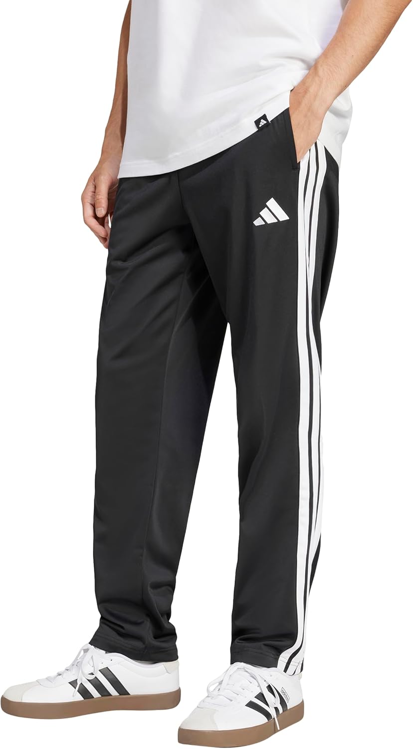 Men's 3-Stripes Tricot Open Hem Track Pants