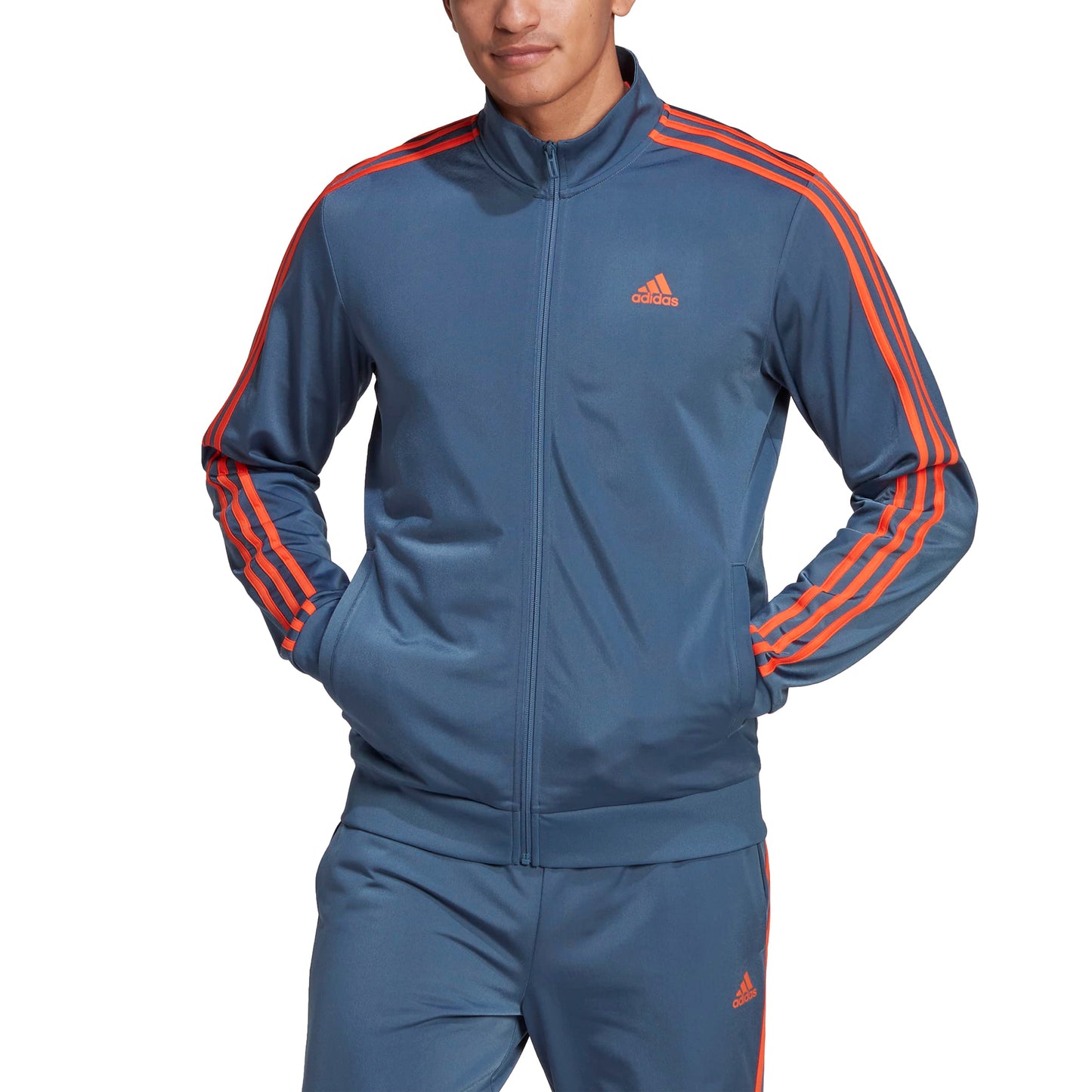 Men's Essentials Warm-Up 3-Stripes Track Top
